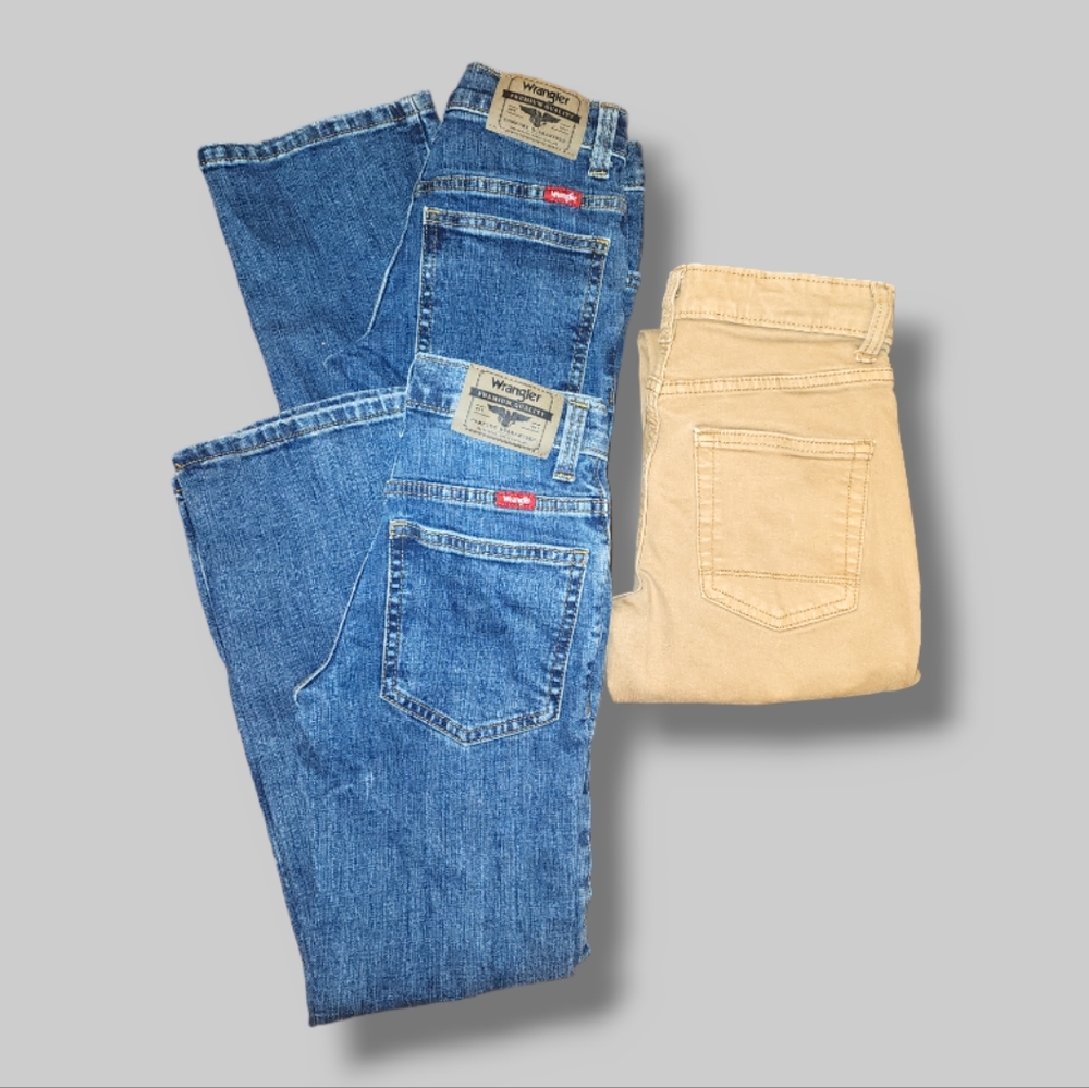 (2) Wrangler Boys size 10 Classic Boot Jeans